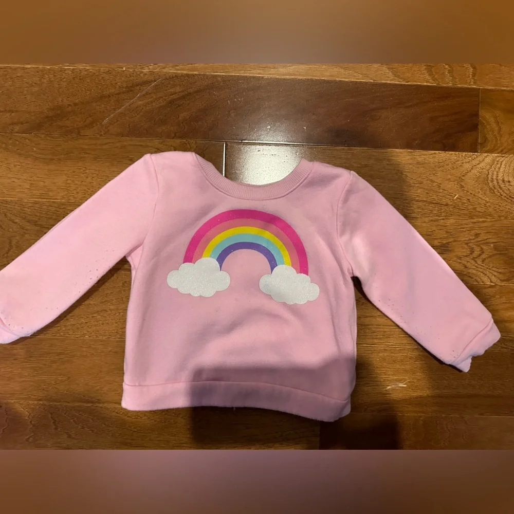 Enchanting Duo of Girls’ 18-24M Sweaters with Rainbow & Unicorn Motifs